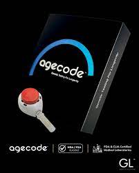 AgeCode test kit with painless collection device, FDA and CLIA certified