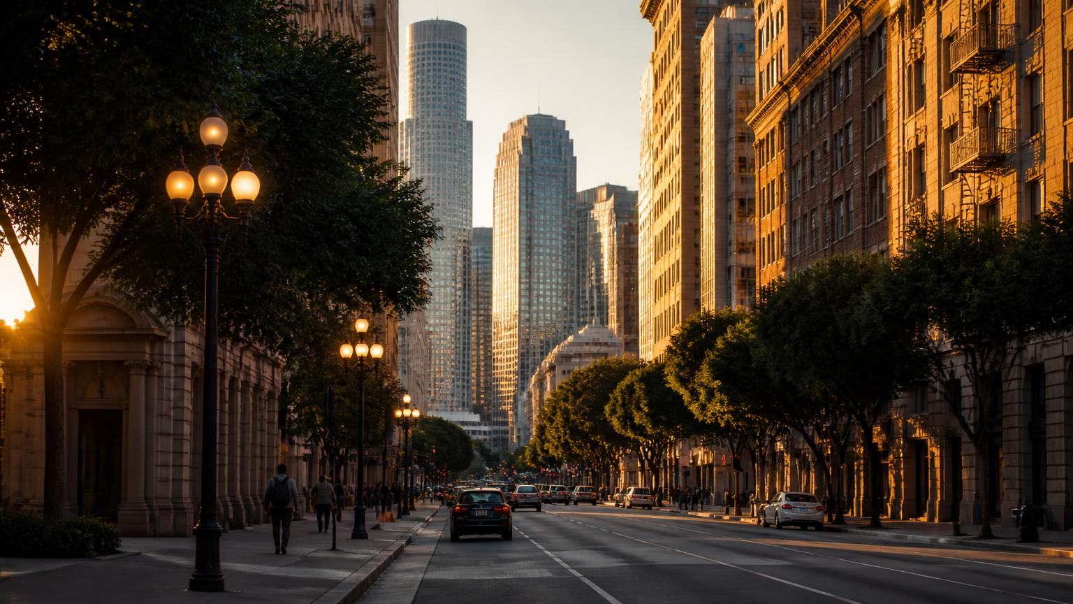 Historic Spring Street in Downtown Los Angeles near the Kure Health flagship center