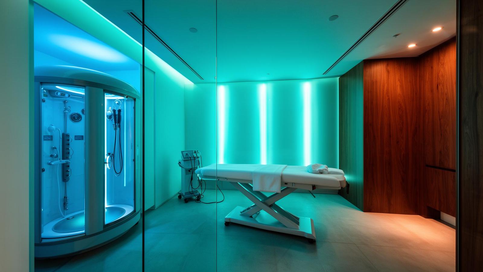 KureO2 dissolved oxygen immersion pool at Kure Health DTLA in Downtown Los Angeles