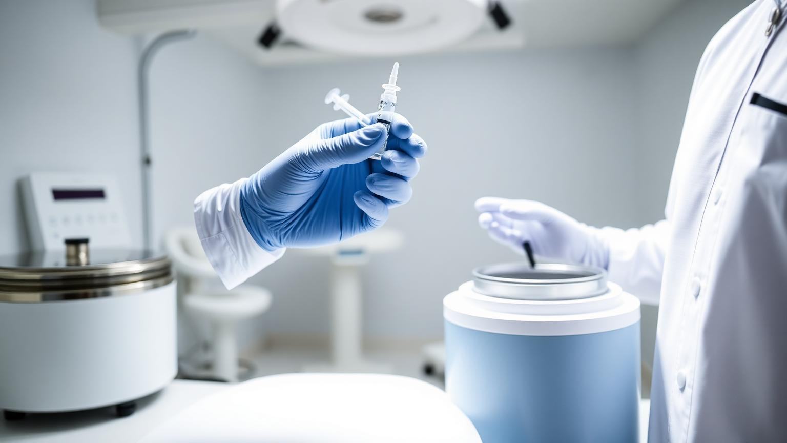 Regenerative medicine injection being prepared in a Kure Health treatment room