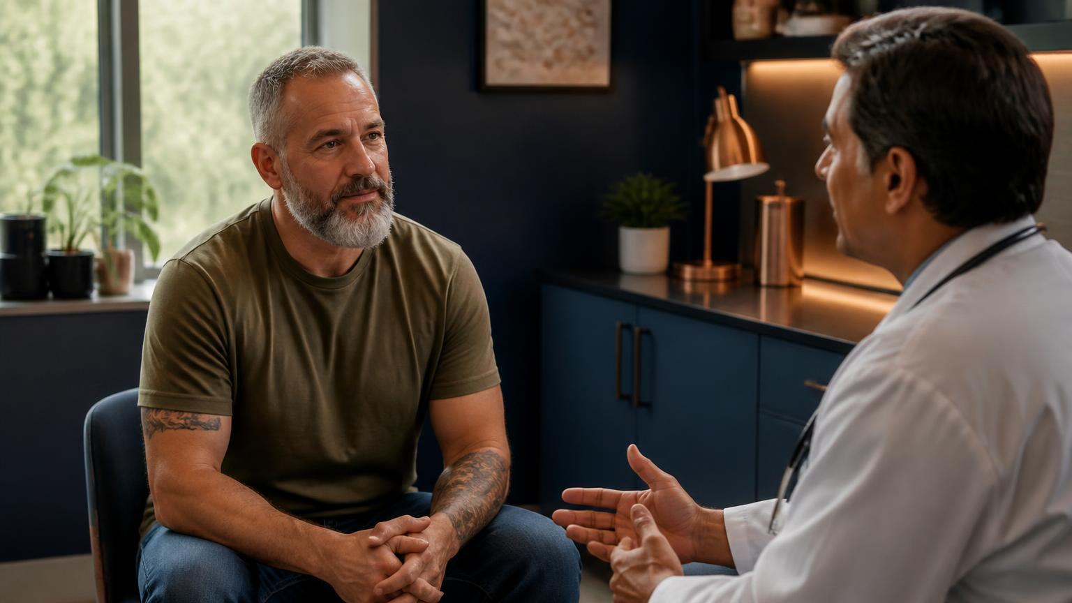 Kure Health clinician caring for a United States veteran through Operation Kure